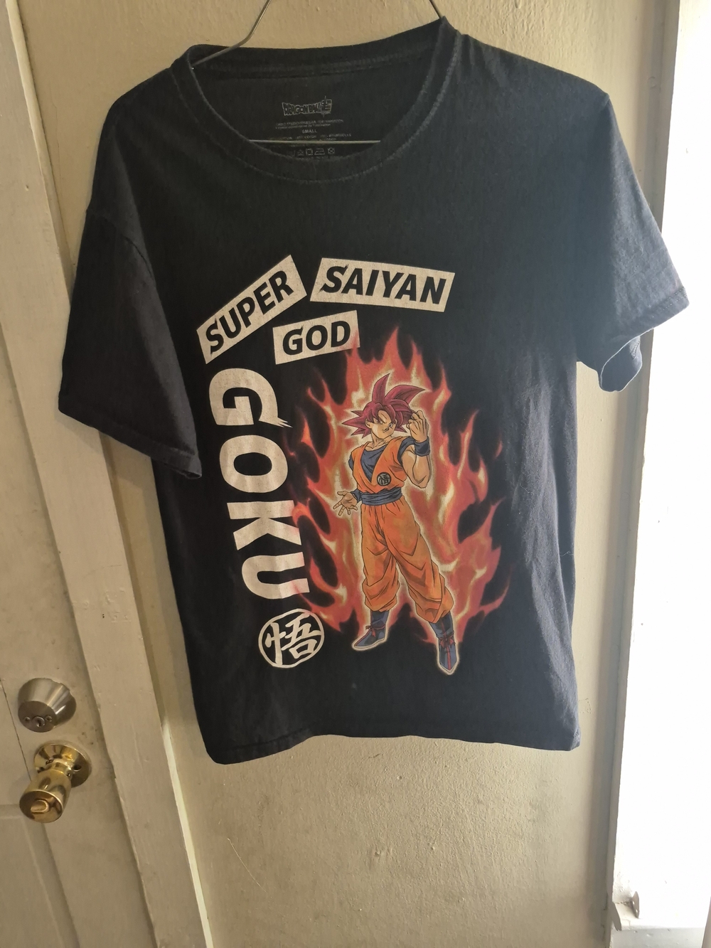 Black Goku "Super Saiyan God" Graphic Tee for Men